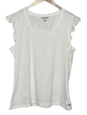 Toad&Co Ruffle Sleeveless Tee
